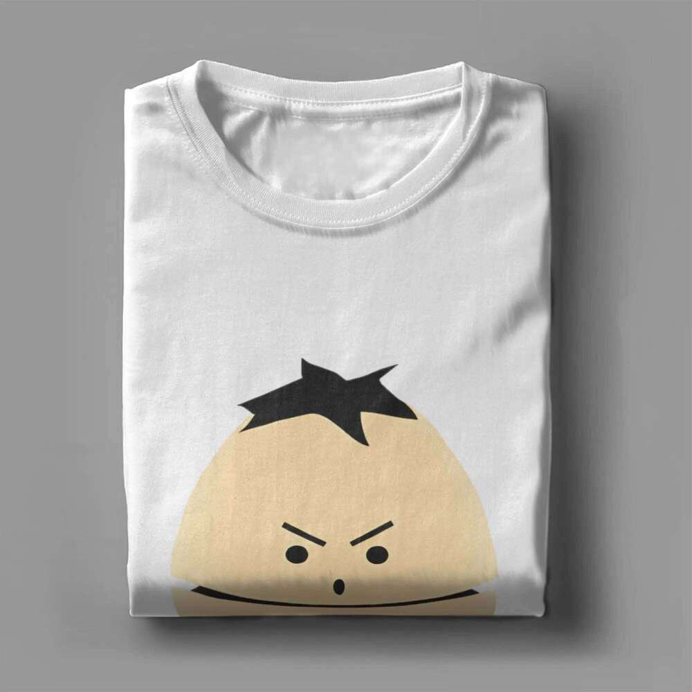 SouthParks Cotton T-Shirt For Mens Beach Angry Ike Y2K Fun T Shirts O-Neck Popular Tees Oversized Cheap Clothing X260209