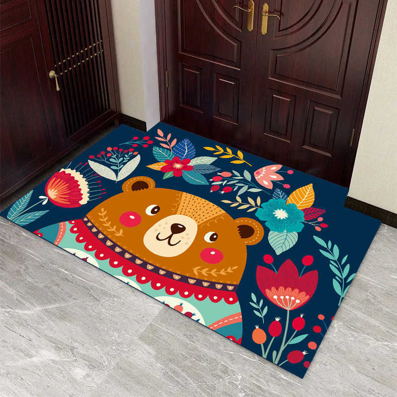 Floor mat door mat entrance carpet bathroom bedroom toilet household kitchen water absorbing pad entrance mat S260207