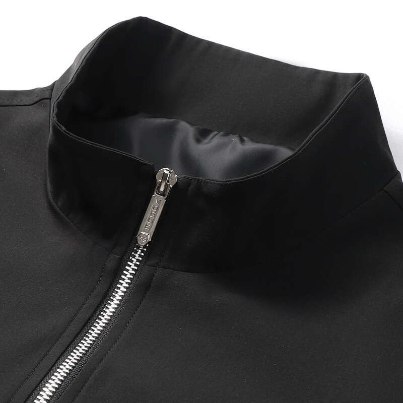 Spring And Autumn Jacket With Tiger Head Embroidery, Trendy Brand Men's Clothing, Stand-Up Collar Jacket