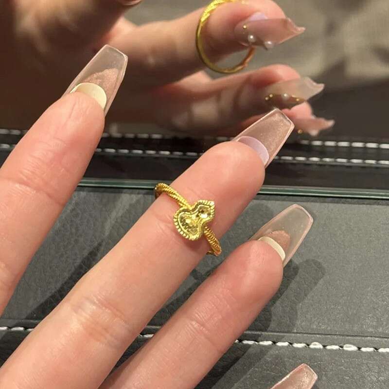 Dazzling Ice-crystal Gourd Ring 2026 New Model Heavy-duty Hammered Craftsmanship