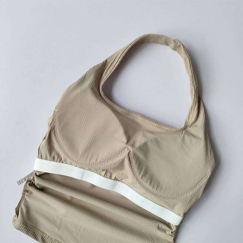 Hornet Temperament Sports Bra Women Gathering Integrated Fixed Chest Pad Underwear Breathable Yoga Suit Vest Outside Wear 26Y0209