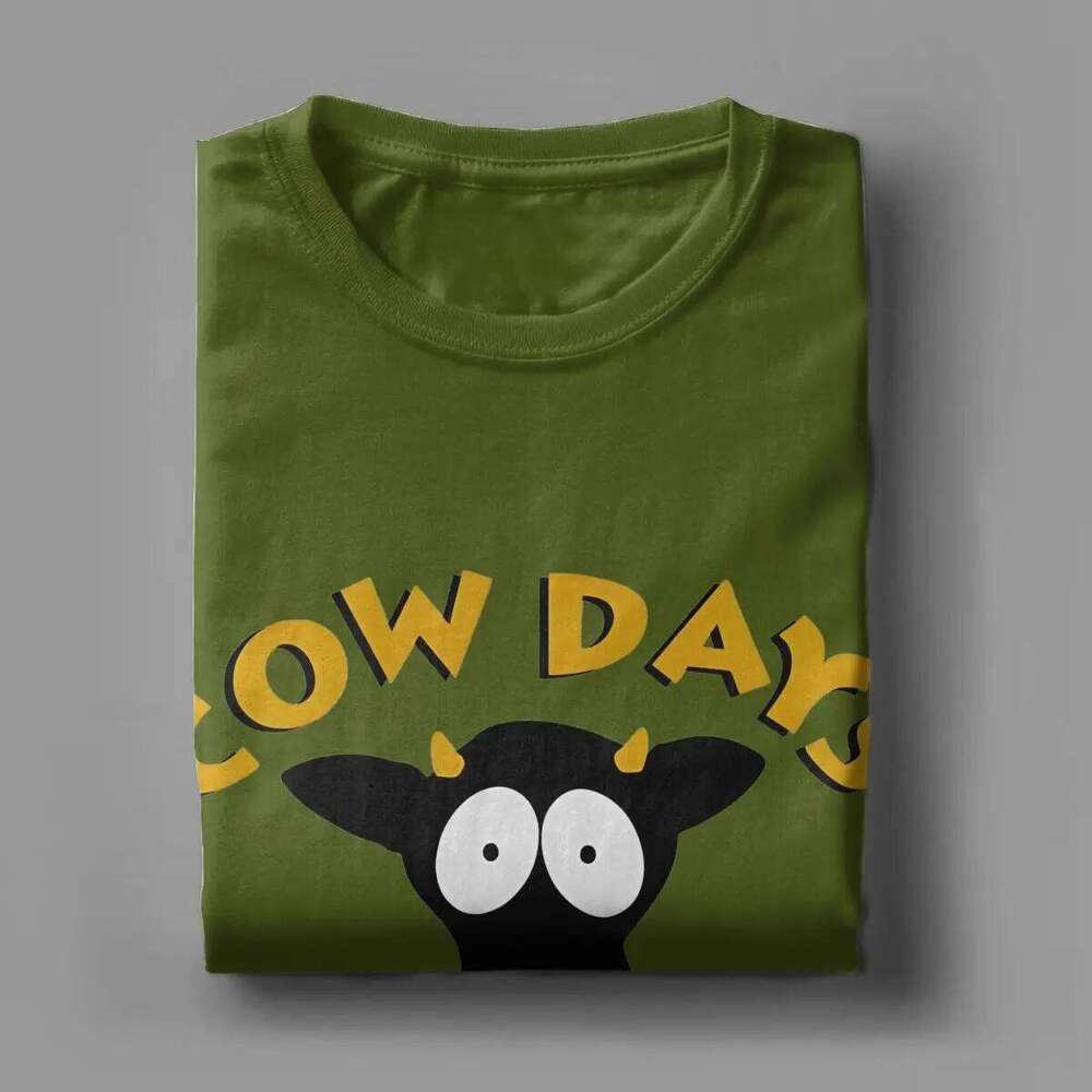 Men Women Cow Days '98 T Shirts Southparks Pure Cotton Clothes Funny Short Sleeve Crewneck Tee Shirt Gift Idea T-Shirt X260209