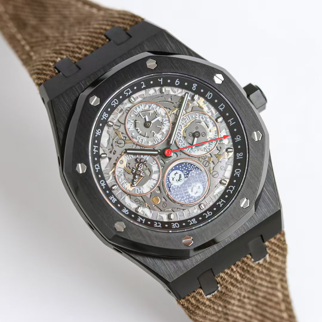 26585 Perpetual Calendar Mens Watch Luxury Wristwatch Cal.5134 Automatic Stainless Steel Sapphire Crystal