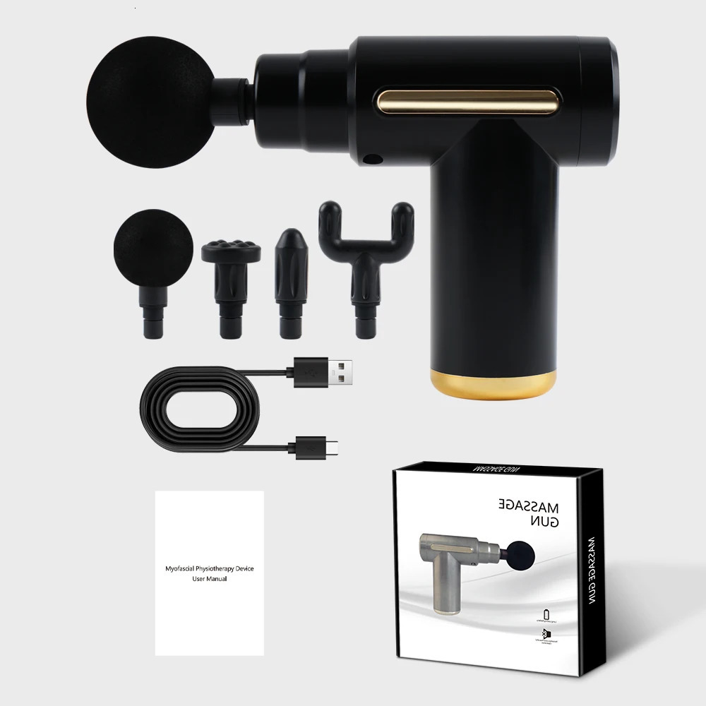 Portable Button Fascia Gun Deep Tissue Massage Mini Lightweight and Adjustable Speed Massage Equipment Suitable for the Body 260129