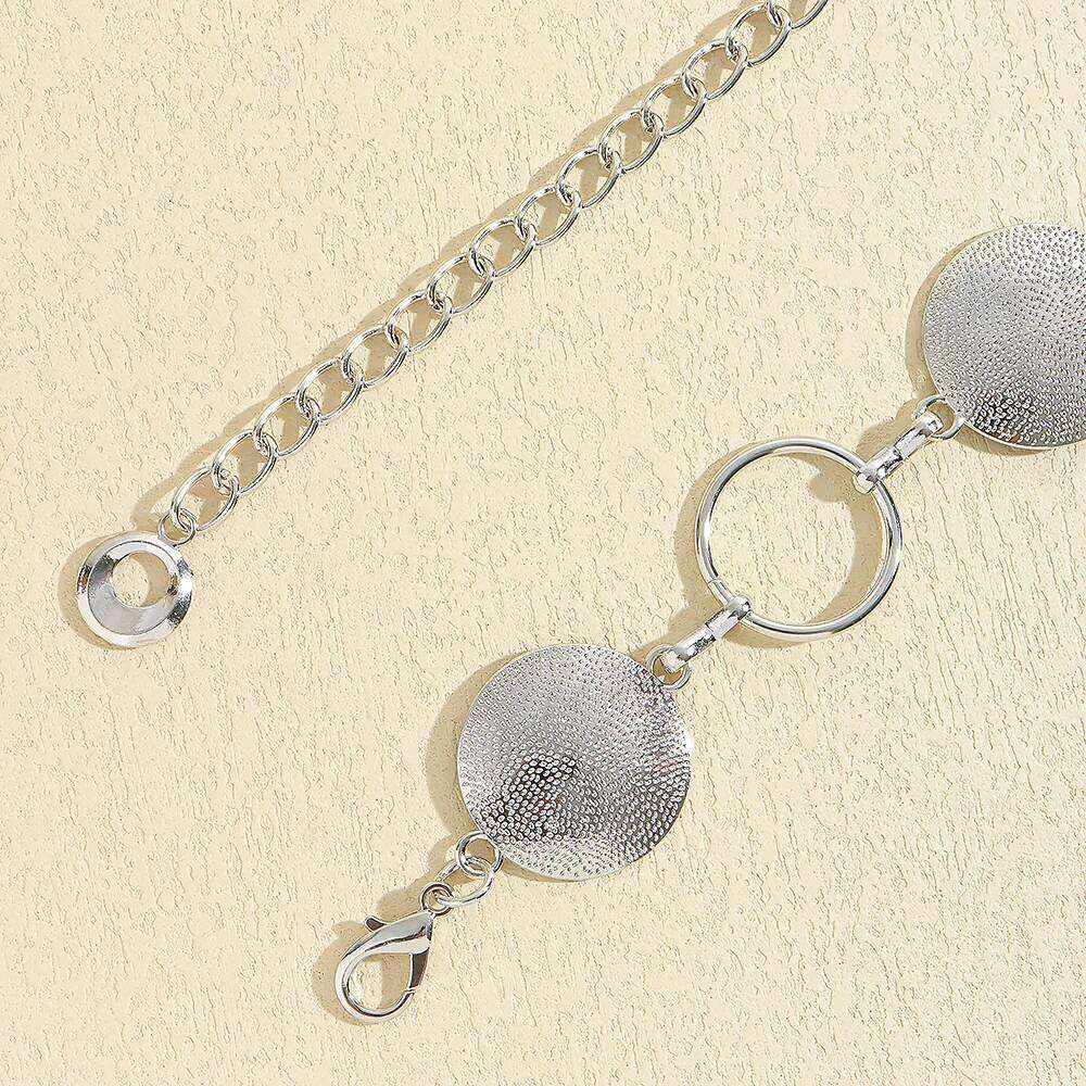 New fashion accessory trend circular waist chain with dress metal belt a suit X260209