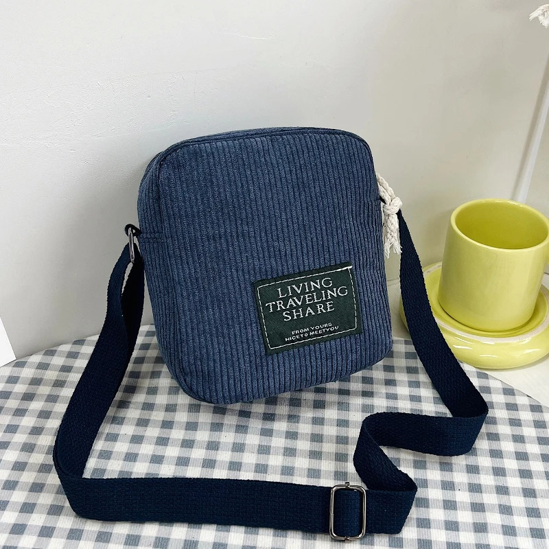 Casual Mobile Phone Coin Purse Crossbody Bag Ladies Stylish Corduroy Shoulder BagSuitable for Daily Use Work Travel Outdoor 260208