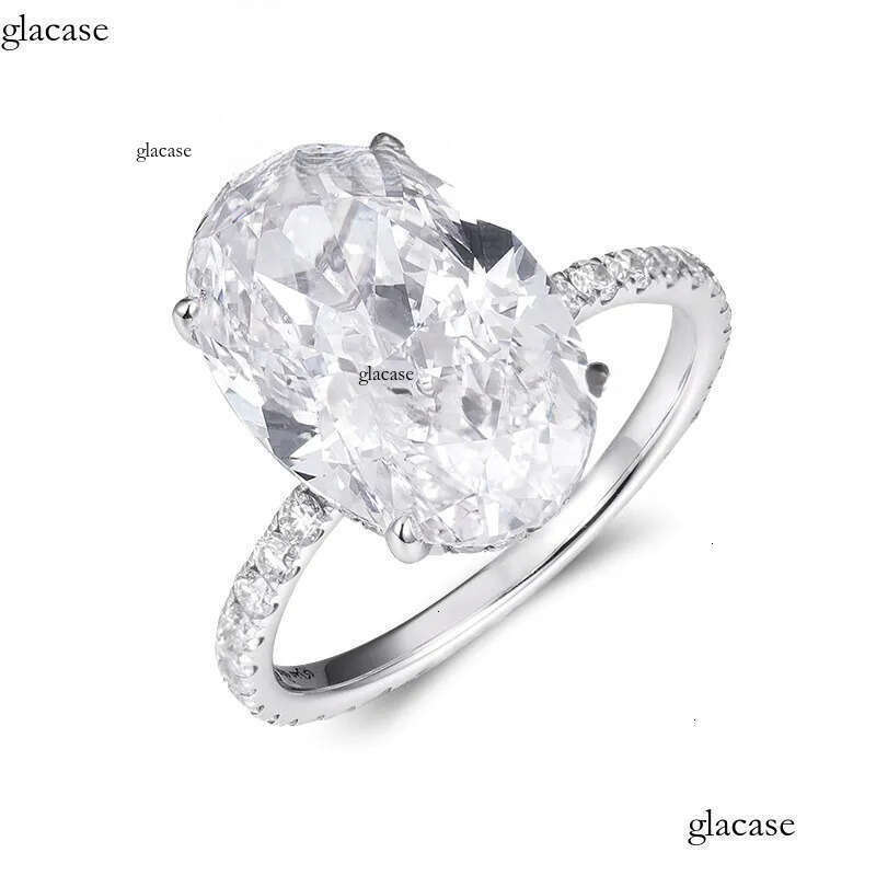 GIA IGI Certified CVD HPHT Lab Grown Created Dia 14k Solid Gold Oval Engagement Ring Fine Jewelry Rings for Women e2