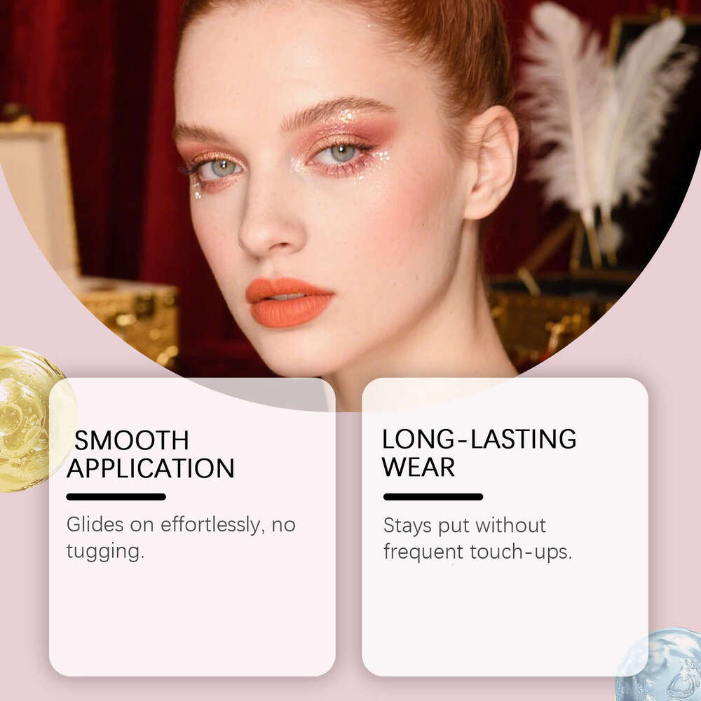 zephoco Shimmering Cream - Bright Pink, Natural Color, Glossy Finish, Easy to Apply, Everyday Eyeshadow Stick