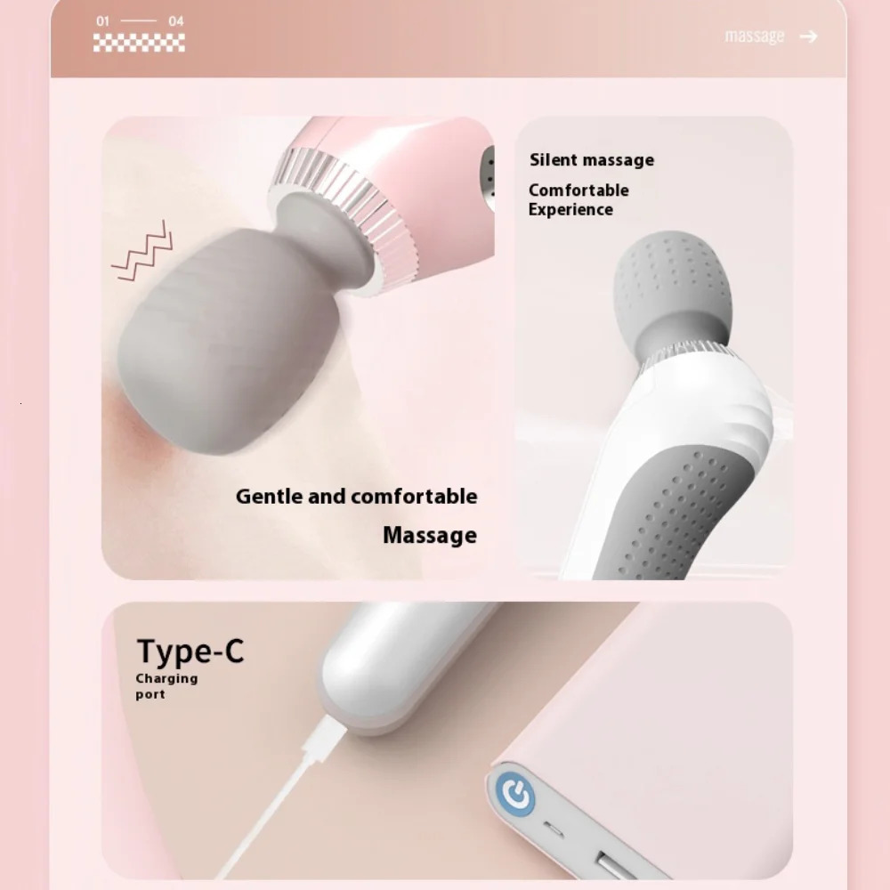 Deep Tissue Massage Gun USB Rechargeable Portable Full Body Muscle Massage 5-speed Adjustable Fascia Gun Pink and Black 260203
