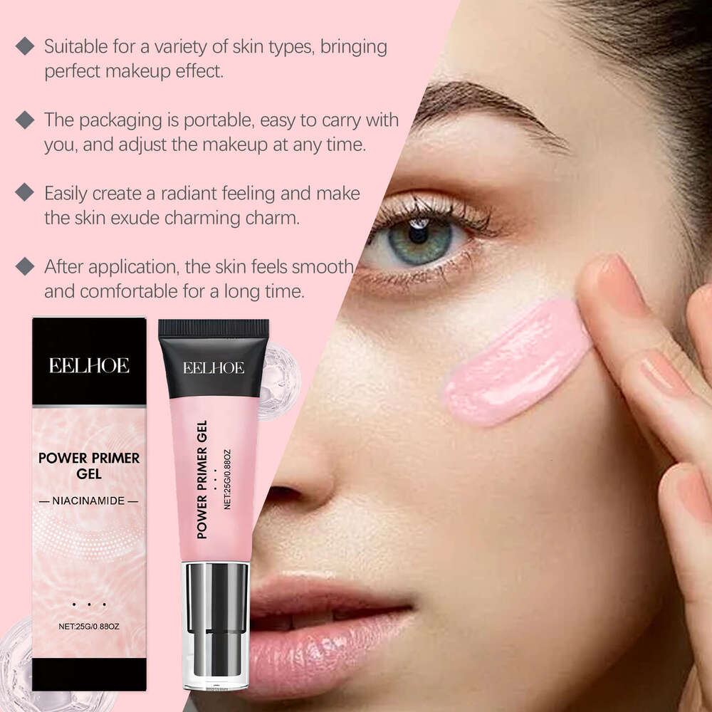 EELHOE Pre-Makeup Brightening Firming Gel Moisturizing Hydrating Nourishing Skin Easy to Apply Lightweight Transparent Face Primer