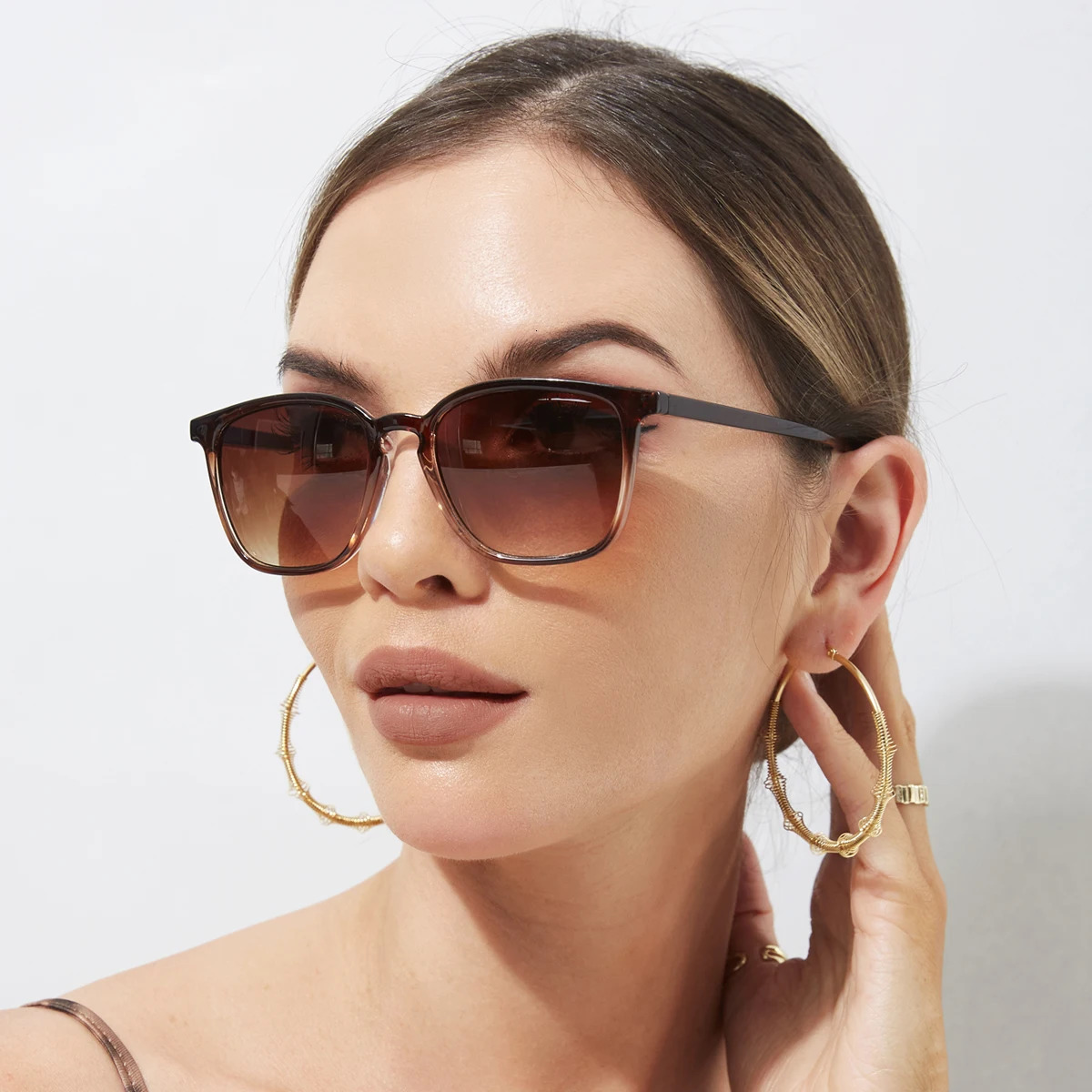 6pcs4pcs3pcs Square Small Sunglasse Rectangle Frame Purple Colorful Sun Glasses Female Y2K Retro Gradient Shades UV400 260206