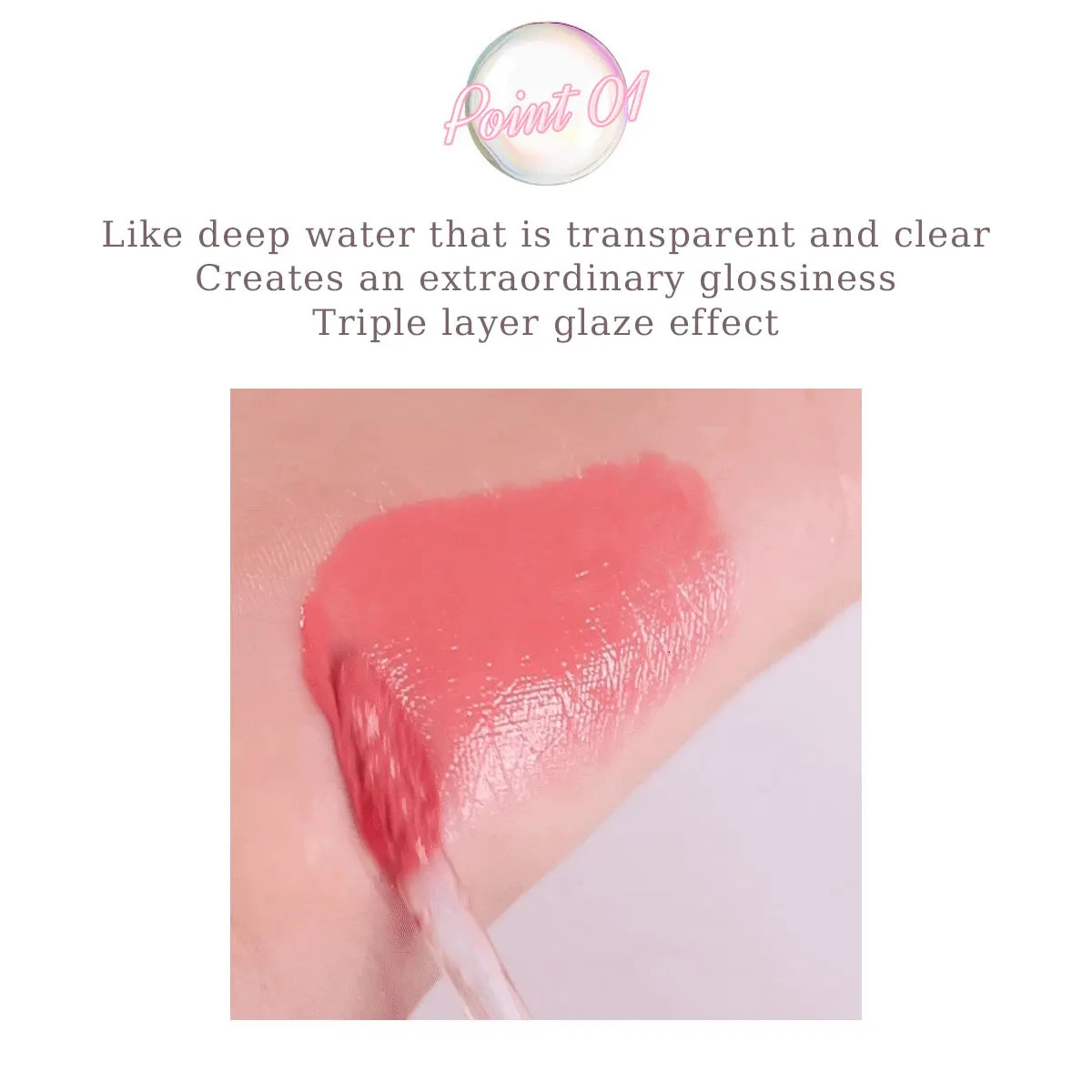 HOLIKA Heart Crush Bare Glaze Tint UPGRATEDGlossy/Glass Lip Tint TextureNatural Hydrating FinishK-BeautyKorean Makeup 260129