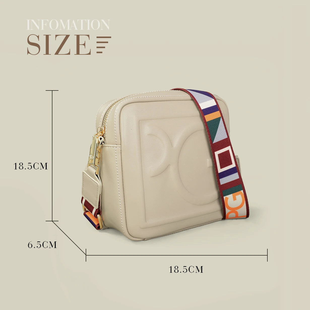 PG 2026 Womens Shoulder Bag Lightweight Casual Niche n High Quality Fashion Crossbody 260208