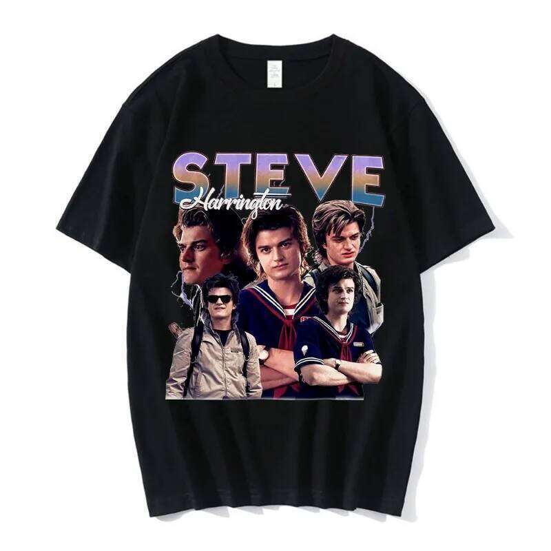 Steve Printed Men's Four Seasons New Style Unisex Casual Fashion T-shirt X260209