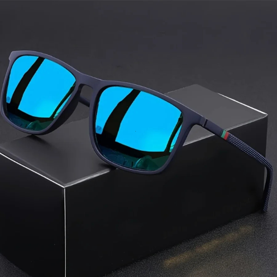 Classic Square Mens Sunglasses Comfortable Lightweight Black Frame Glasses Ideal for Travel Pography Gifts 260128