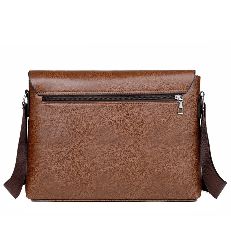 Business Shoulder Bag For IPAD PU Leather Handbag Men Messenger Large Side Sling Fashion Man Crossbody 260208