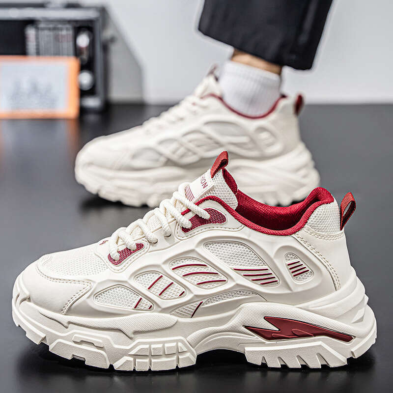 Men's Shoes 2025 New Winter Model Versatile Casual Sports Mesh Breathable Non-Slip Wear-Resistant Height-Increasing Dad Sneakers