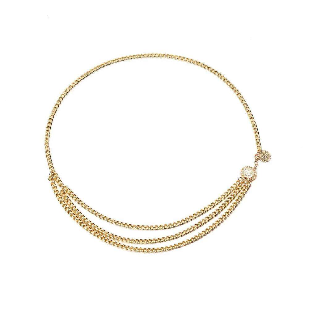 Boho Sexy Sunflower Queen Head Coin Tassel Pendant Waist Belly Belt Chain Women Summer Bikini Rave Body Jewelry Y2K Accessories X260209