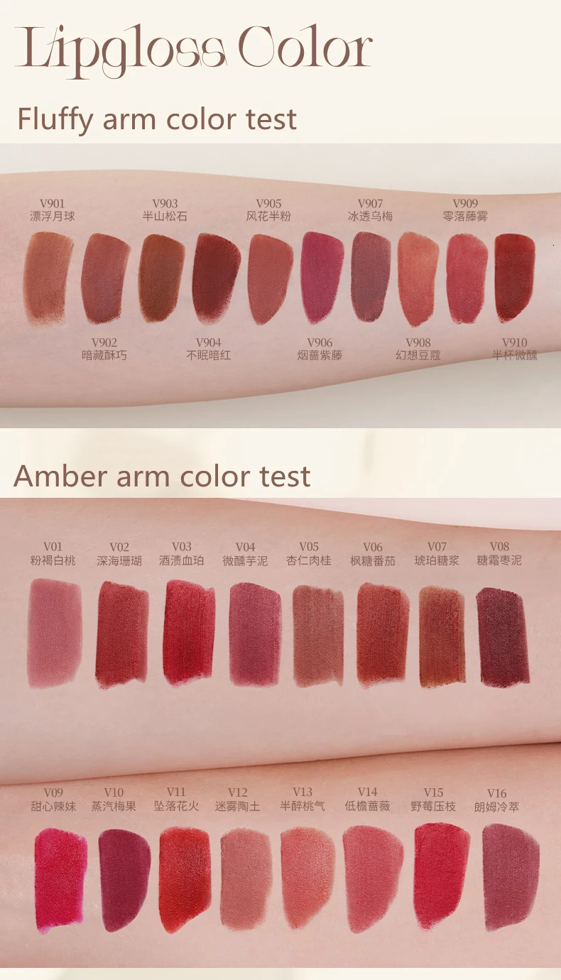Joocyee Fluffy Series Matte Lipgloss Lip Mud Smooth Misty Matte Texture Women Cosmetic Lip Makeup Longlasting Lipstick 260129