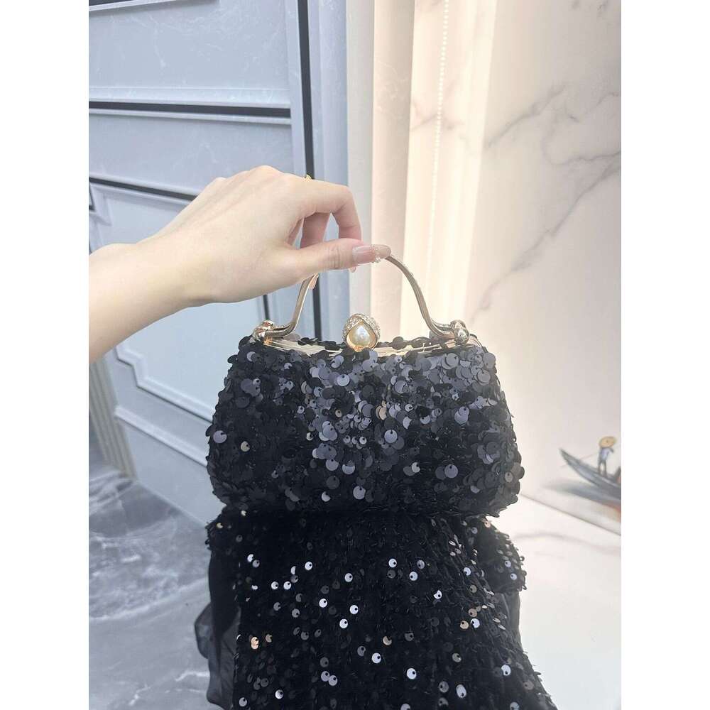 Hot-Selling Bridal Wedding Dress Clutch Women's Party Handbag Evening Sequin Banquet Bag