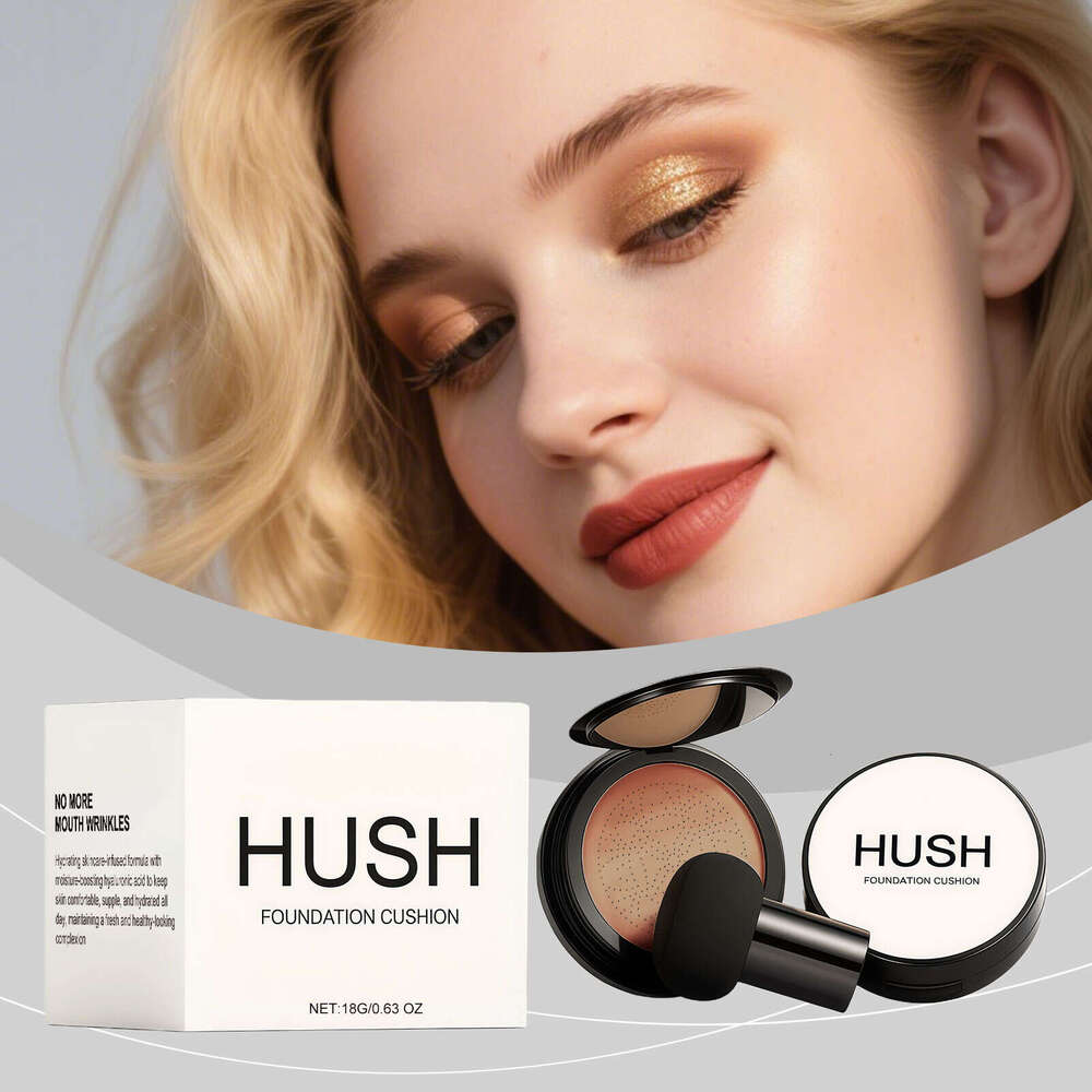 AMZ Deep Tone Brightening Breathable Cushion Foundation Natural Skin Flaw Correction Hydrating Nude Feel Long-lasting Makeup Base