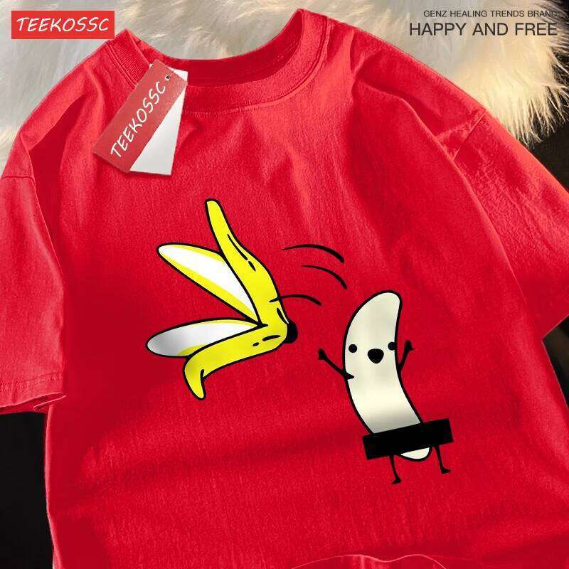 Remove Banana Peels Men Women T-Shirts Oversized Tshirt Cotton Summer Short Sleeve Street Loose Oversize Tee Clothes Couple X260209