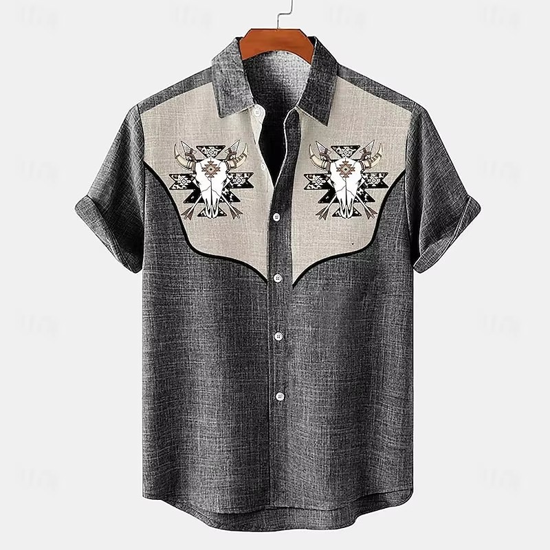 Men's Shirt Summer Casual Fashion Short Sleeved Shirt For Men Loose Breathable Hawaiian Shirt Man Casual Men's Clothing Top