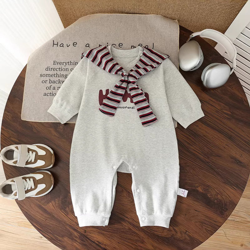 Baby romper spring Western style long sleeved jumpsuit