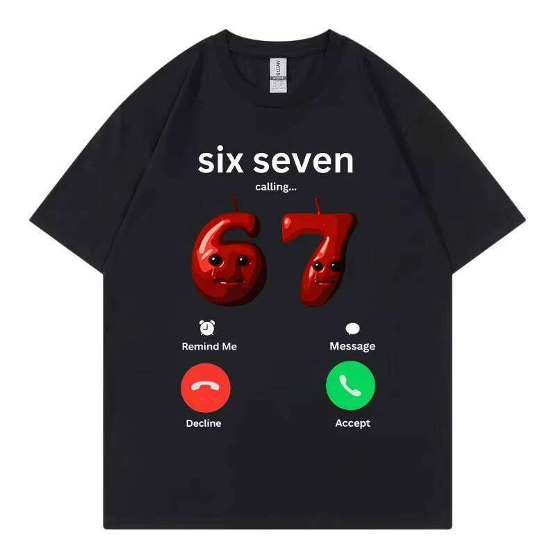 Oversized T-shirts Summer 67 Is Calling Funny Meme T-shirt Men Women High Quality Fashion Casual Cotton Short Sleeve T Shirts X260209