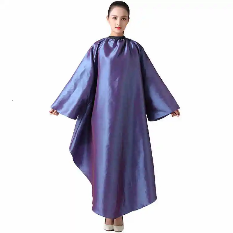 Long Sleeve Hair Salon Haircut Robe Hairdressing Gown Hairdresser Apron Hair Cutting Wrap Cloth Barber Capes Waterproof Smock 260203