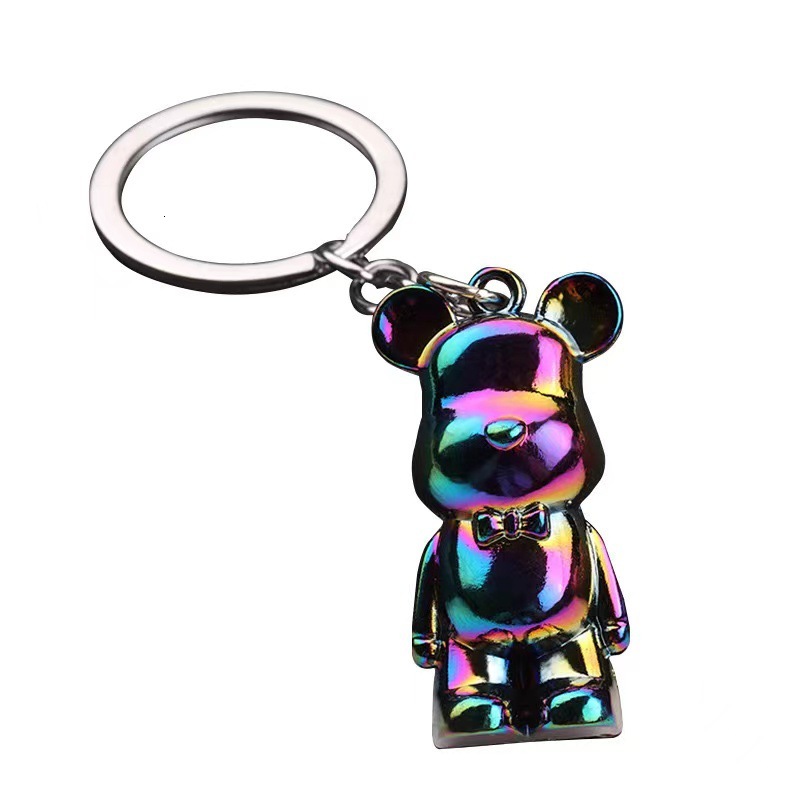 Retro Y2K Purse Accessory New Cute Cartoon Bear Keychain Bear Doll Pendant Personalized Car Keychain