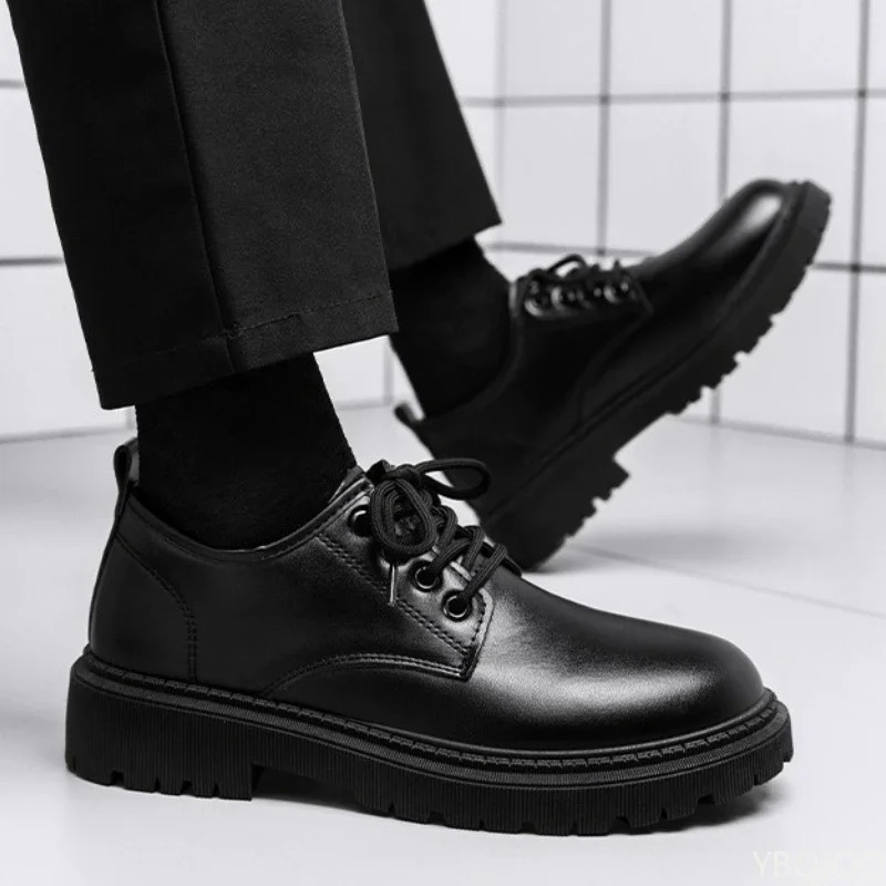Autumn Formal Leather Shoes Men Business Spring Casual Fashion Sports Social Elegance Trendy Flat Zapatos 260126