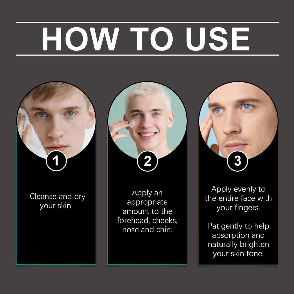 East Moon Men's Lightweight Hydrating Nourishing Skin-Friendly Natural Concealer Refreshing Moisturizing No-Makeup Cream