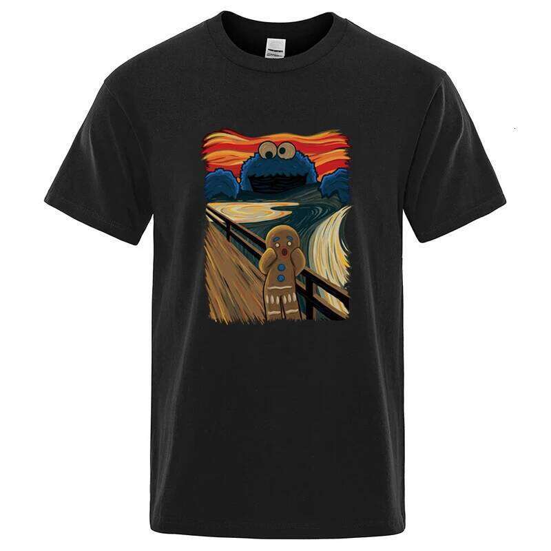 Summer Men's High Quality 100% Cotton Short Sleeve Print Casual Loose T Shirt O-neck T-shirt Male Tees for Men X260209