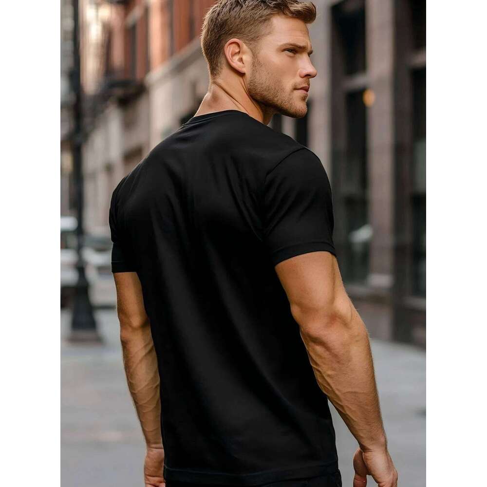 Men's Merry Christmas Gift Print T-Shirt - Crew Neck, Summer Gym Workout Tee X260209