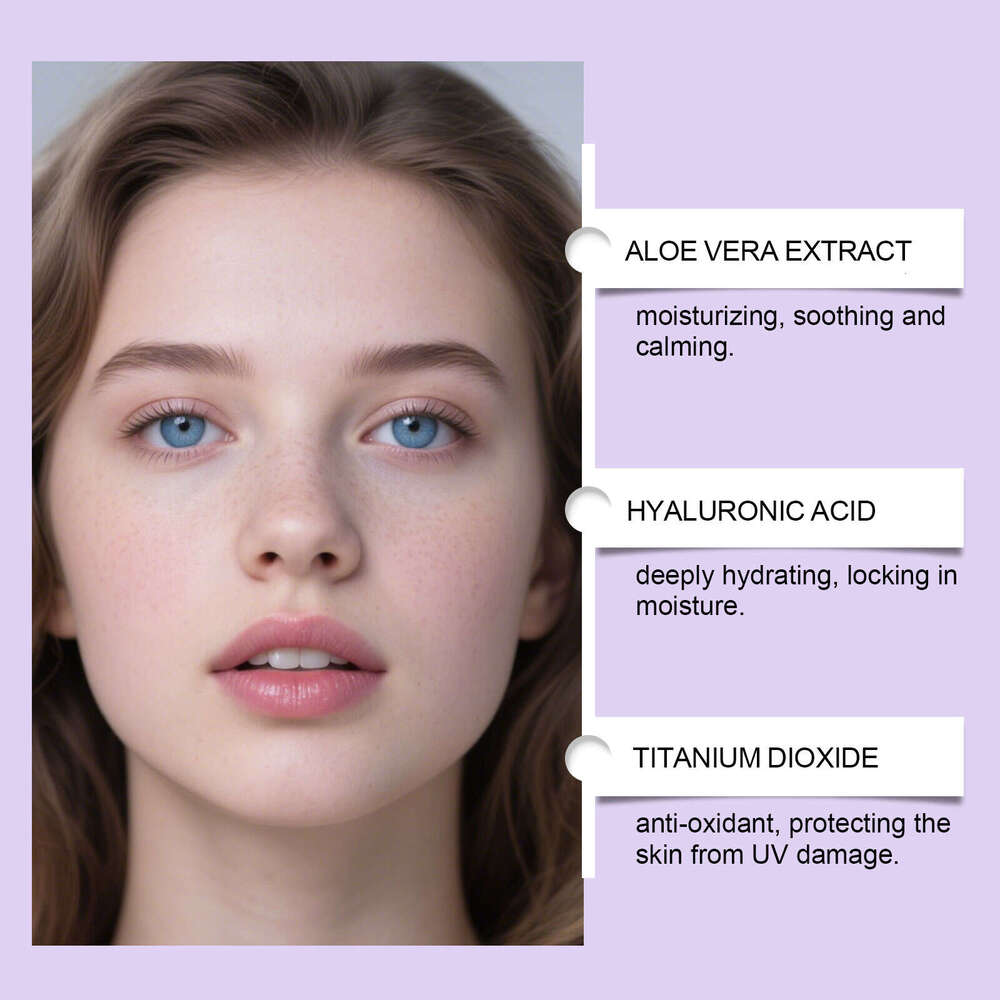AMZ Ivory White Essence BB Cream Lightweight Natural Concealer Fit Moisturizing Long-lasting Daily Commuting Nude Makeup Primer