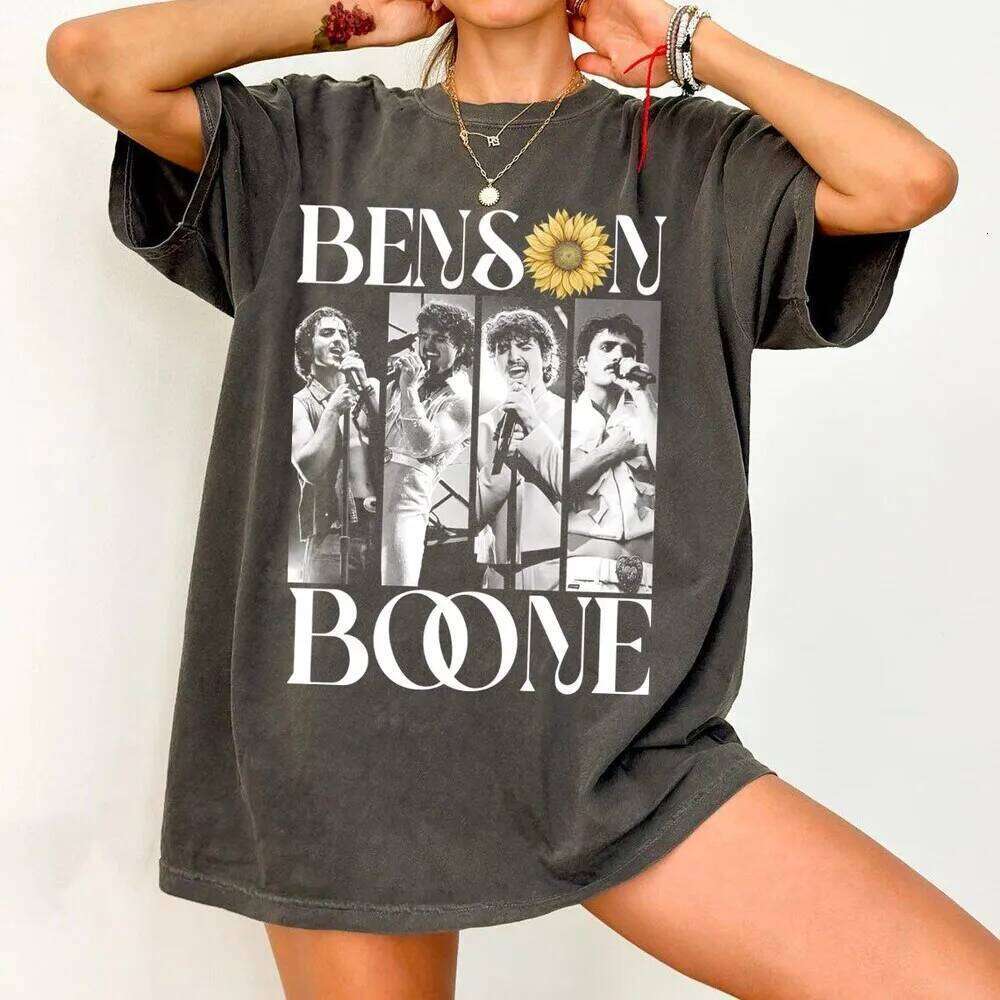 Pop Singer Sweatshirt Beautiful Things Apparel Comfort Colors Benson Boone Shirt Music Tour Summer Tee Fan Gift Live X260209