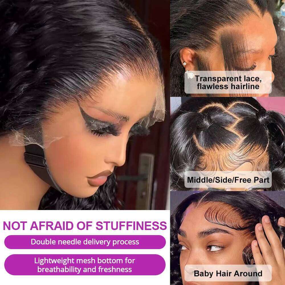 Body Wave Human Wigs 13X6 HD Frontal 13X4 360 Hd Lace Front Wig For Black Women Pre Plucked Brazilian Hair VMS