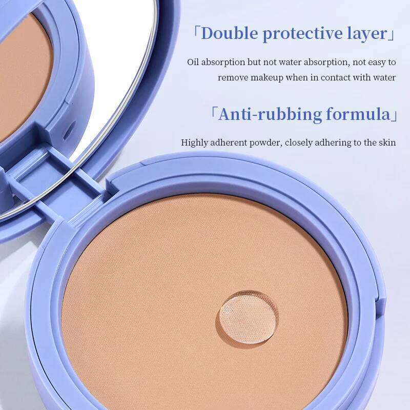 Life Girls Setting Powder Compact, waterproof sweat-proof, improves skin tone, brightens naturally, and sets naturally 26L0209