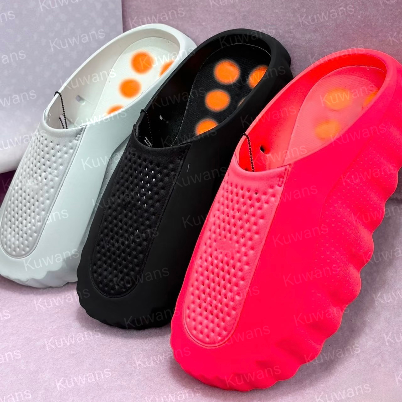 Desginer Mind 001 Slides Mind001 Slide High Quality Slippers Soft Rubber Tech Comfortable Sandals Mules Clogs Black Red Bone Light Smoke Grey Men Women Summer 002