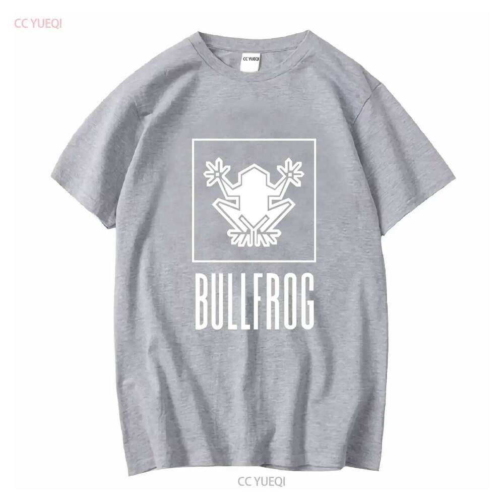 Men's t shirt Bullfrog gaming gamer videogames gift geek retro vintage Washed Stretched Versatile Casual designer clothes homme X260209