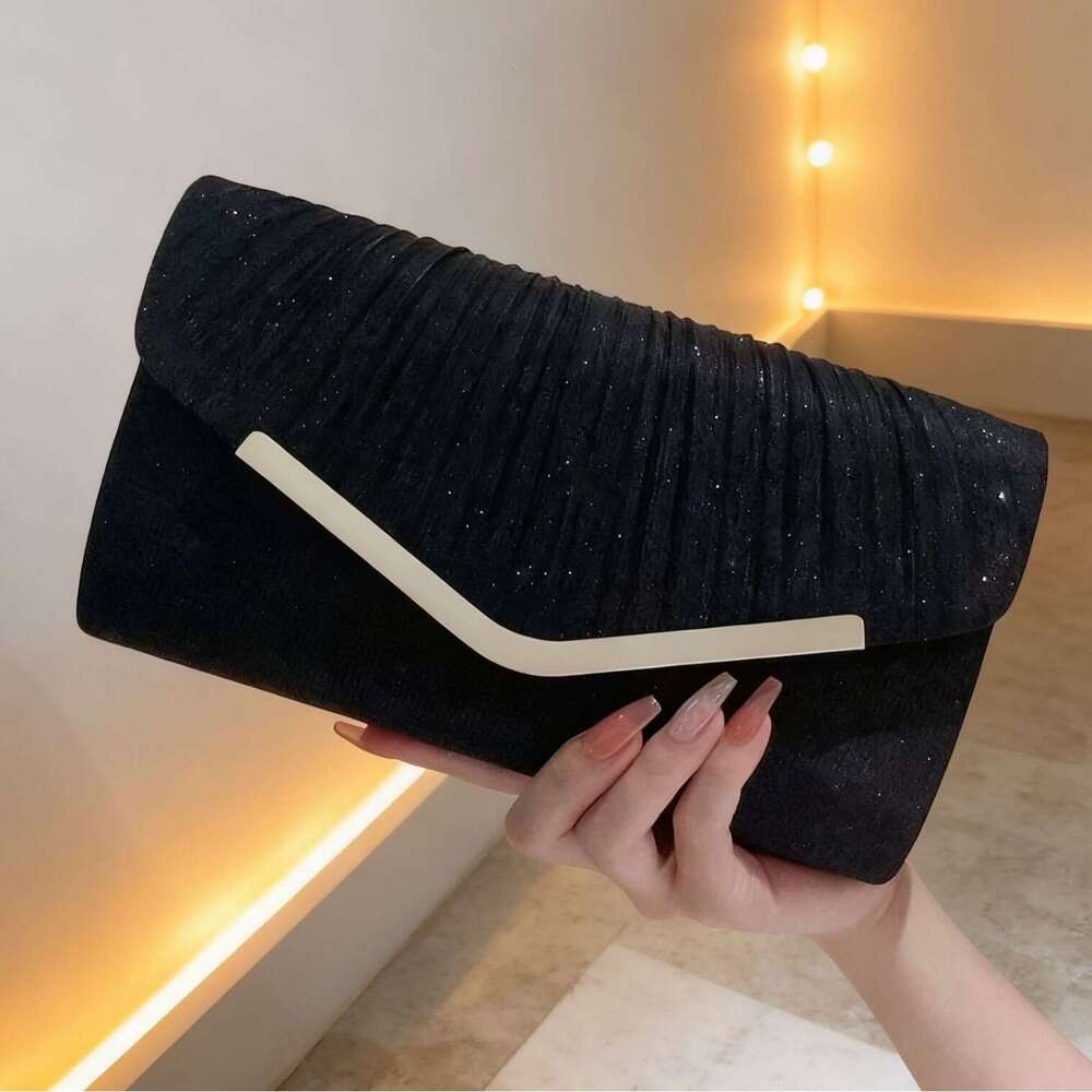 European And American Fashion Pleated Envelope Elegant Dress Clutch Party Evening Women S Banquet Bag