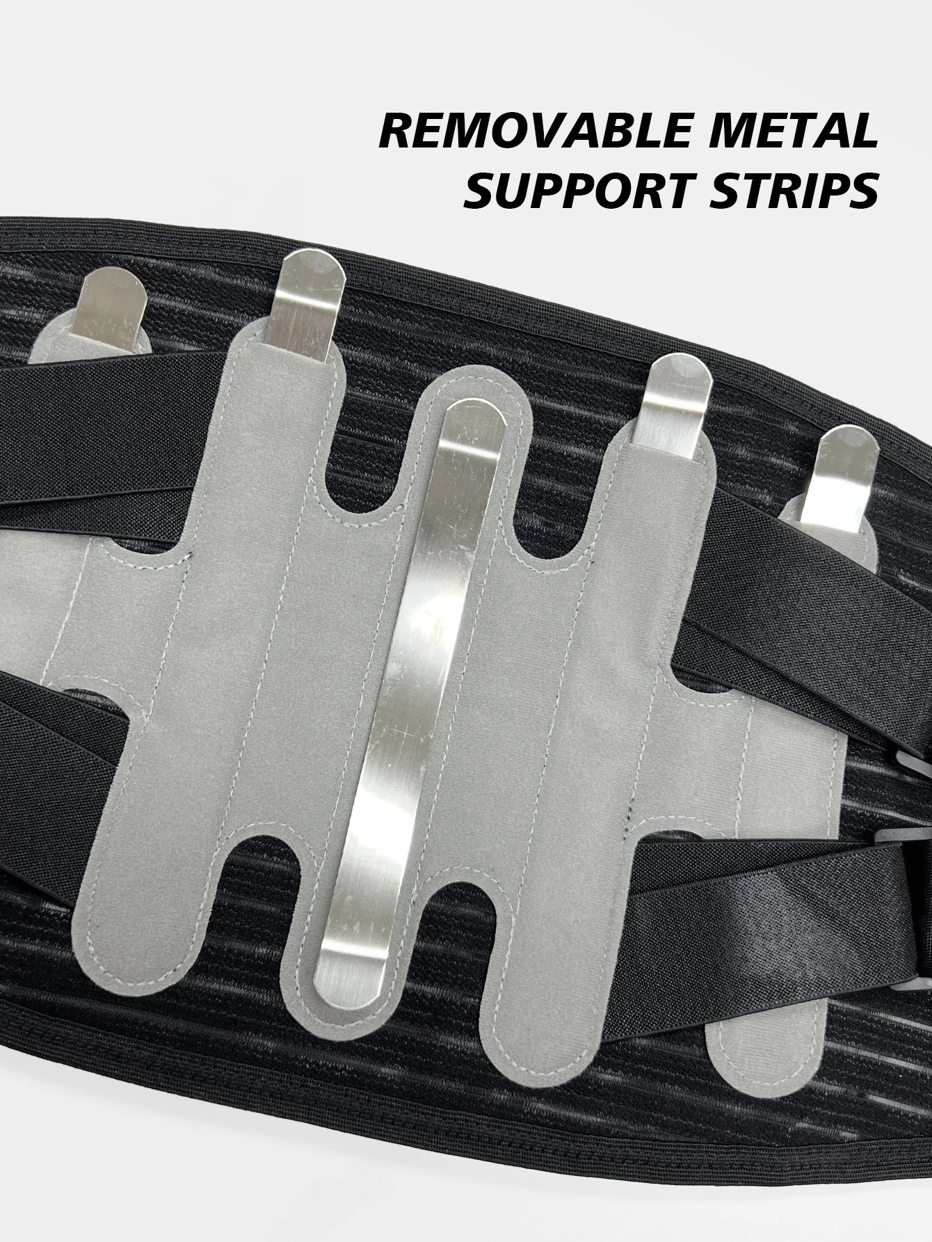 VBOSi Adjustable Breathable Waist Support Lower Back Brace for Men And Women with Metal Stabilizers 260202