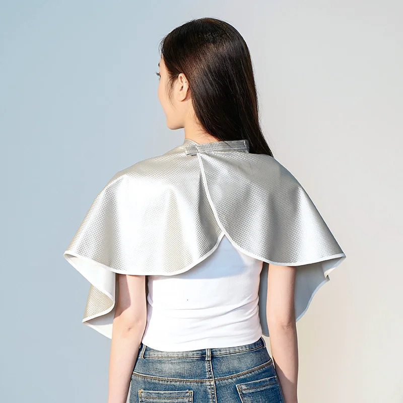 Waterproof ing Cape Beauty Salon Hair Coloring Wai Cloth Hairdresser Hair Dressing Leather Shawl Barber Styling Tools 260203