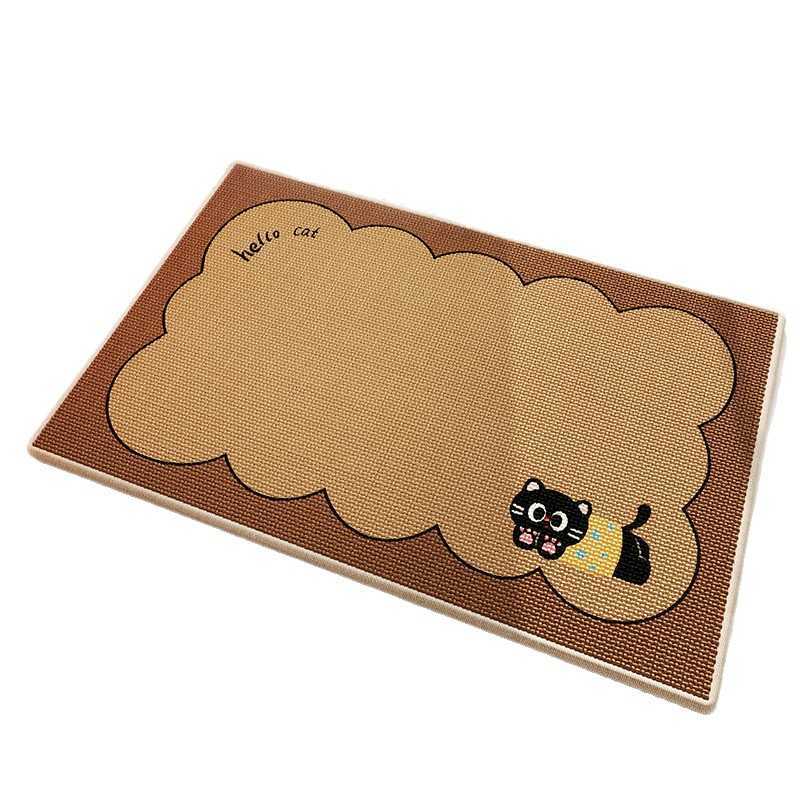 Cartoon Bathroom Mat Linen Water Absorption Quick Drying Foot Mat Bathroom Door Splash Water Foot Mat Toilet Anti Slip Mat S260207