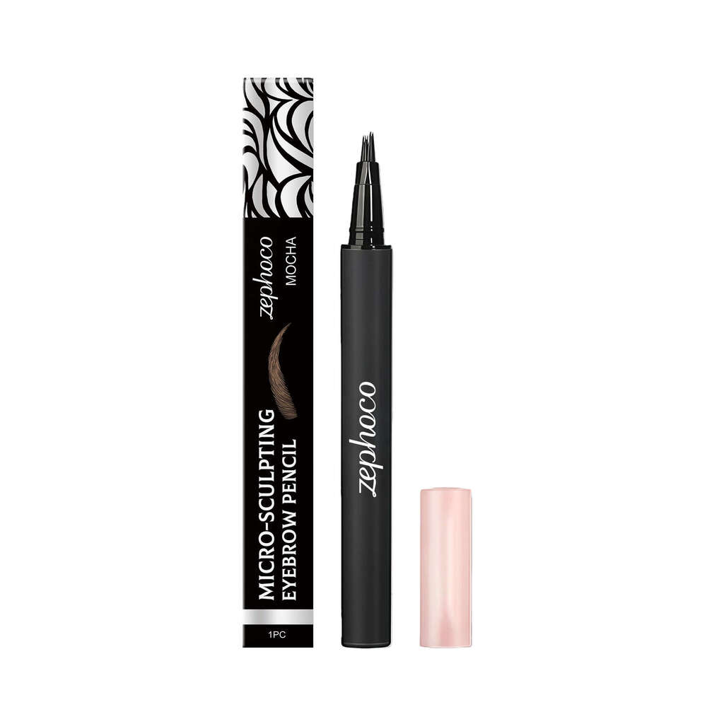 Zephoco Mocha Color Eyebrow Pencil, Smooth Silky, Natural Color, Suitable for Daily Makeup and Parties