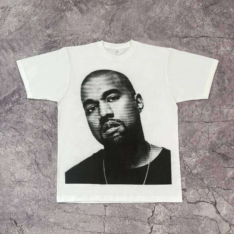 2000s Vintage Print Y2K Men's Summer Unisex Casual T-shirt Hip-hop X260209