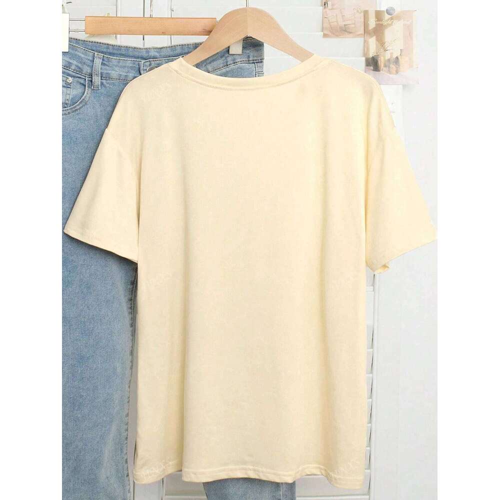 Summer Sardine Printed Cotton T-Shirt Round Neck Breathable Material Short Sleeve Casual Fashion Women'S Top X260209
