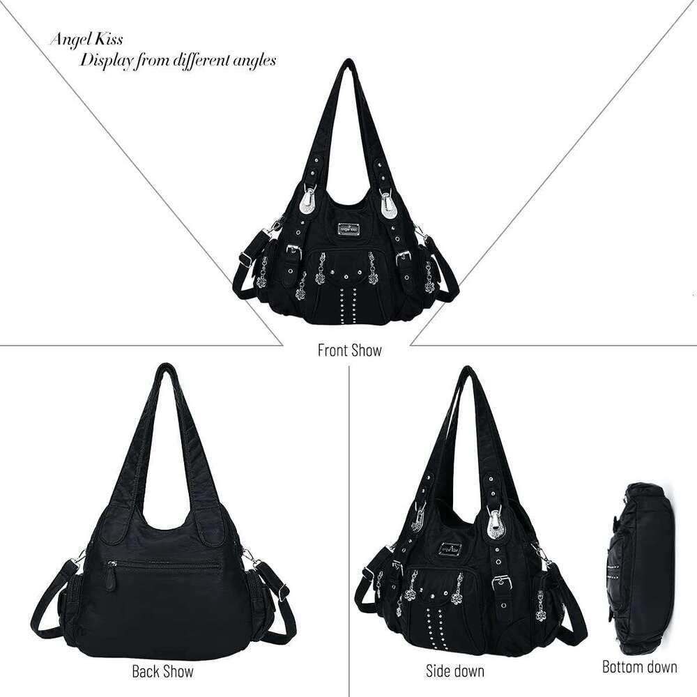Purses Soft Leather Hobo Bags For Women Shoulder Bag Large Soft PU Leather Large