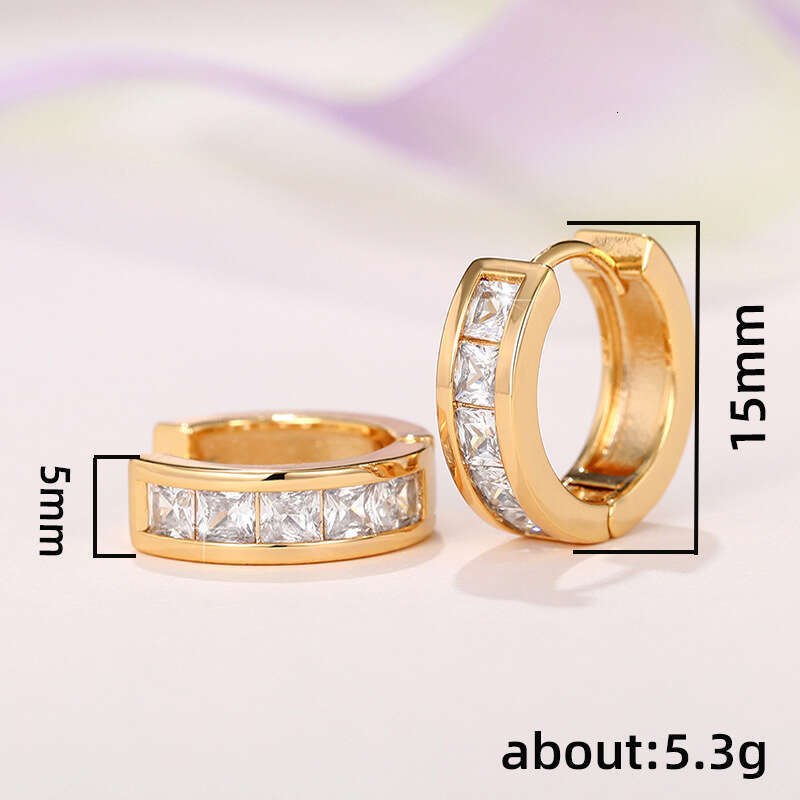 Unisex Simple Hoop Men's Elegant Versatile Earrings Internet Celebrity Same Style Fashion Ear Buckle